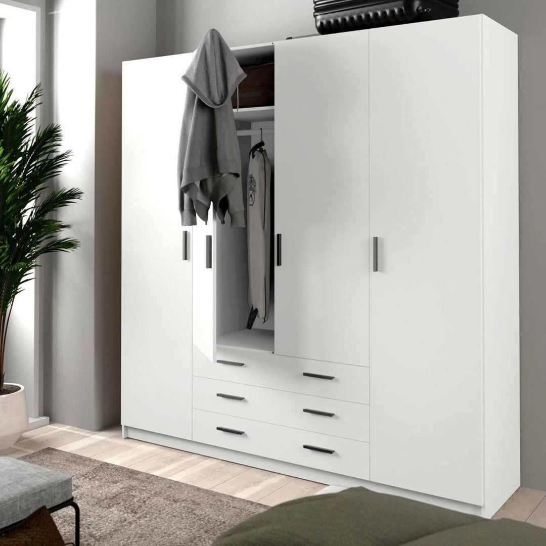 Armoire gris clair en panneau de particules robuste