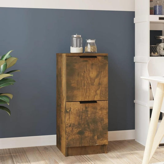 Marron buffet 77, 5 x 32 x 9, 5 cm lignes epurees