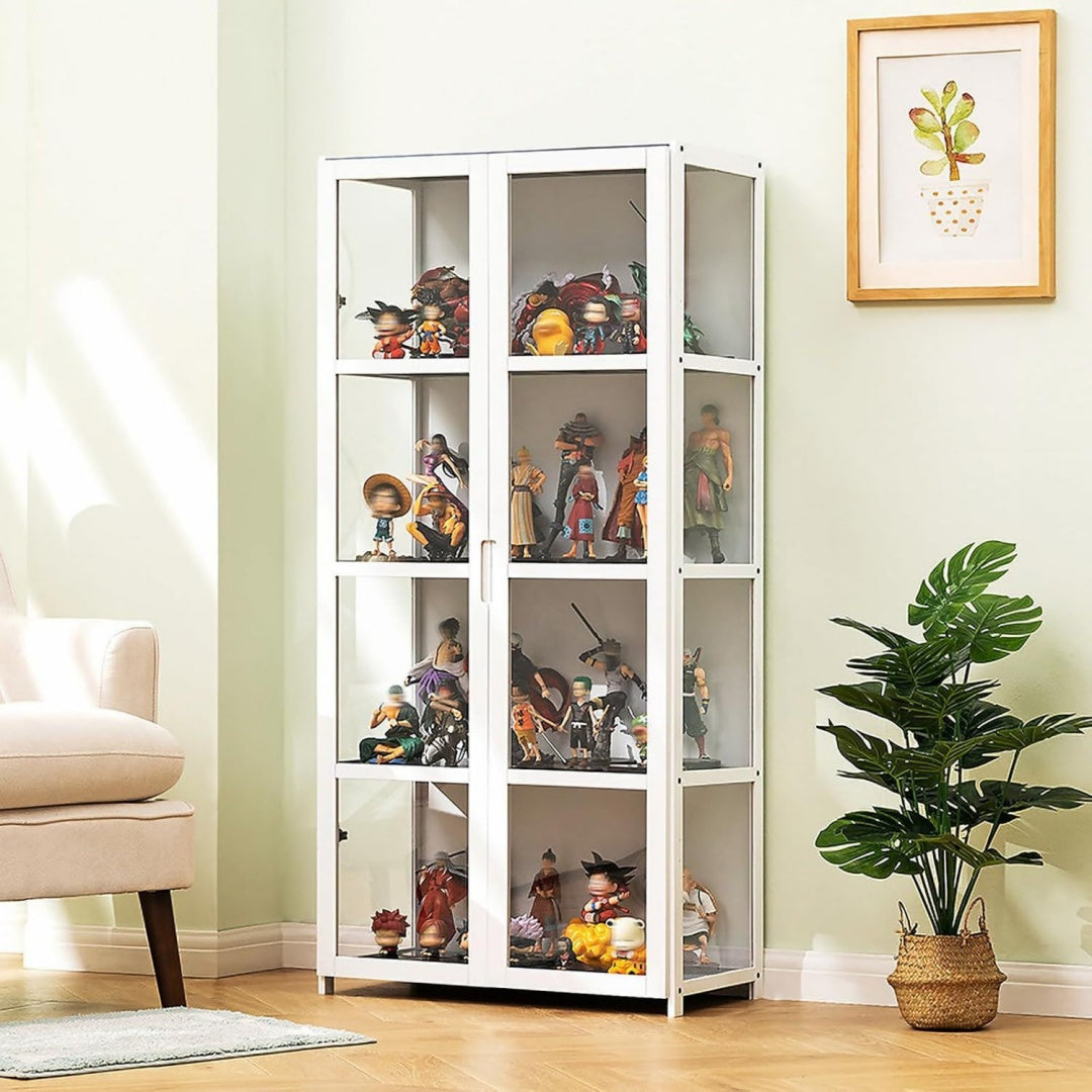 Vitrine spacieuse en verre et acrylique