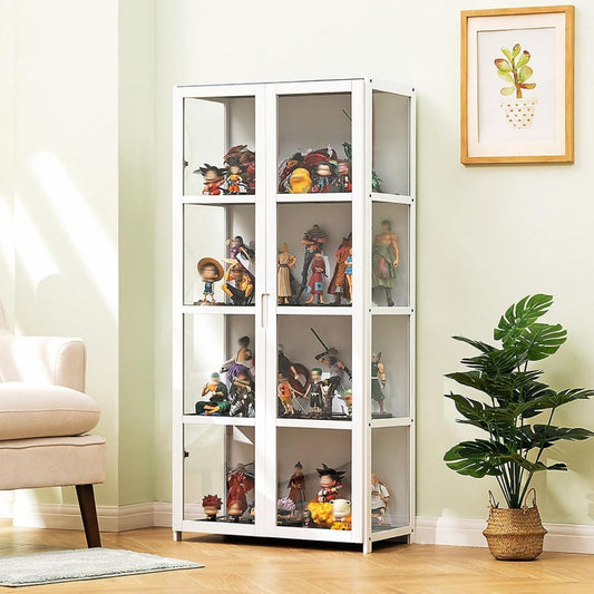 Vitrine spacieuse en verre et acrylique