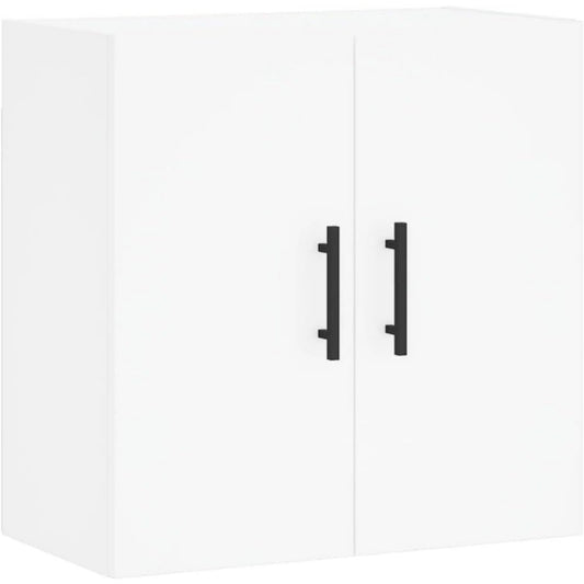Rangement suspendu gris clair en bois, et rangement optimise