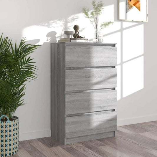 Beau buffet avec une fixation murale invisible et 4 tiroirs