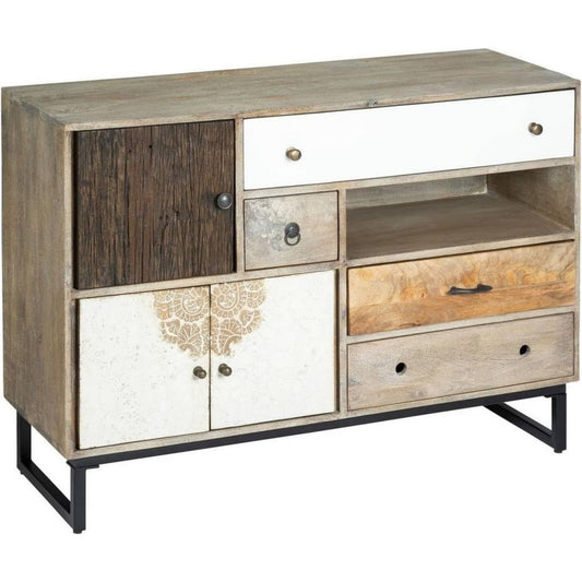 Grise enfilade, 40 x 115 x 81 cm