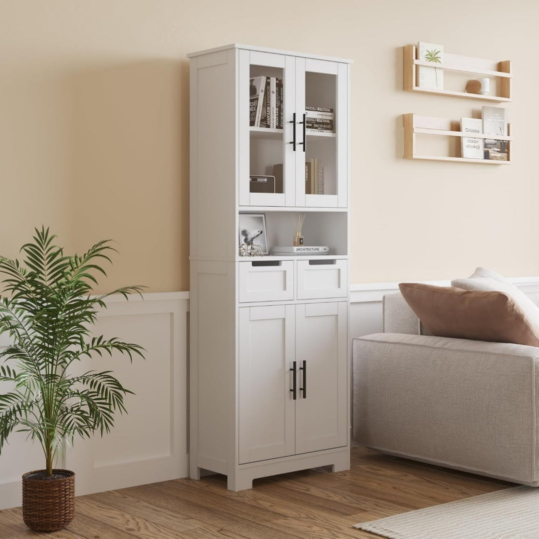 Buffet marron design vintage 60 x 30 x 170 cm