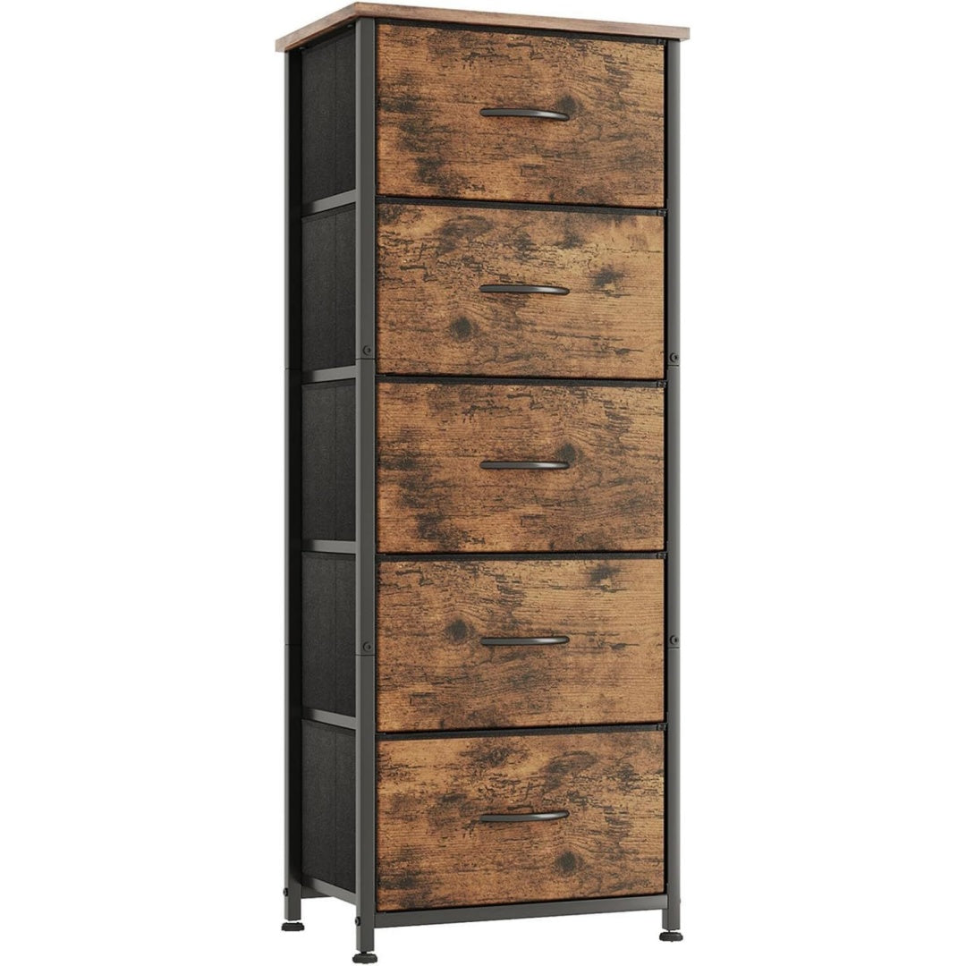 Commode 30 x 42 x 115 cm marron de qualite