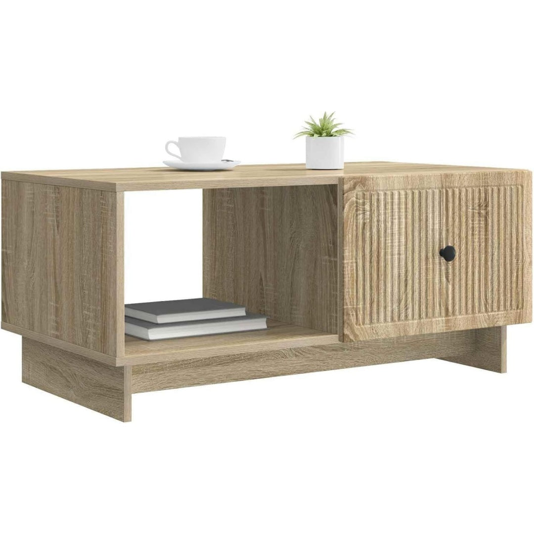 Marron table basse en bois d'ingenierie esprit vintage