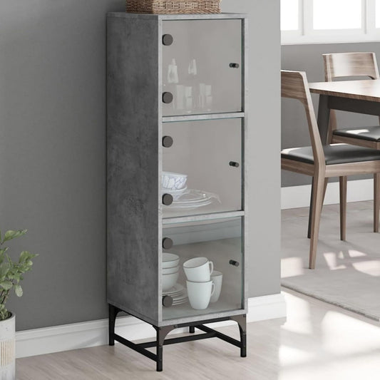 Gris buffet acier 35 x 37 x 120 cm