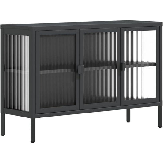 Buffet gris fonce 105 x 35 x 70 cm