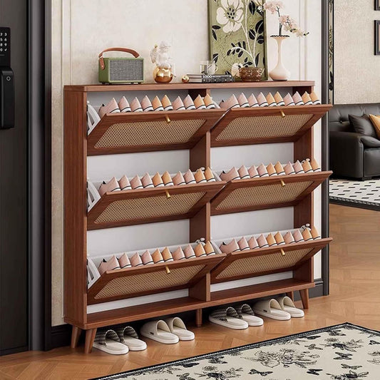 Fonctionnelle armoire a chaussures marron