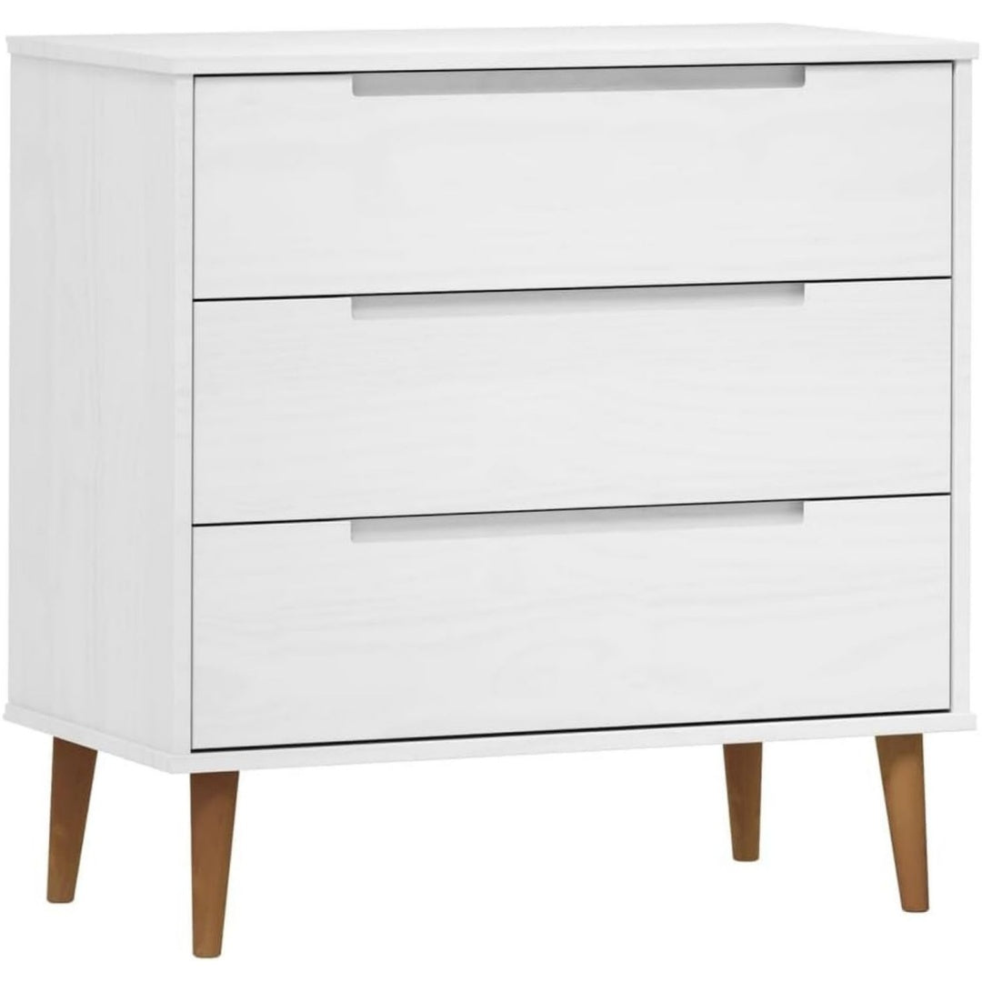 Chiffonnier scandinave gris clair 125.5 x 205 x 69.5 cm