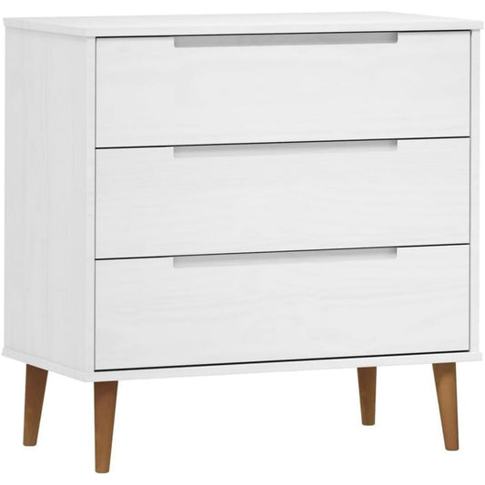 Chiffonnier scandinave gris clair 125.5 x 205 x 69.5 cm