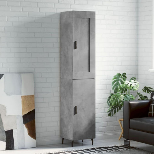 Buffet elegant gris grand espace de rangement