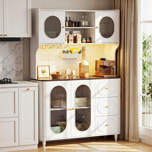 epure buffet en bois massif gris clair pour sejour et salon