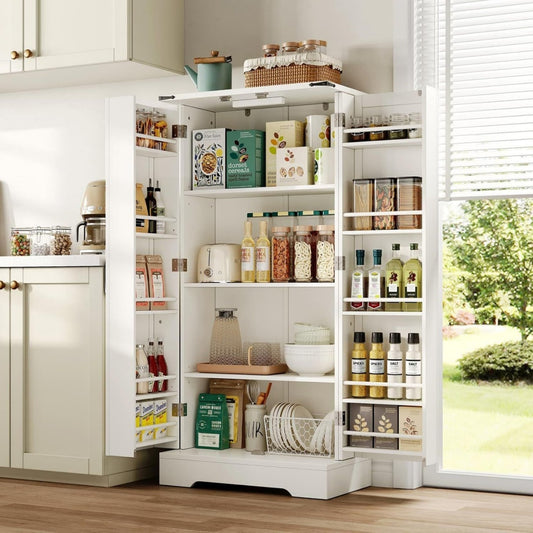 Buffet creme design classique 60 x 35 x 128.5 cm