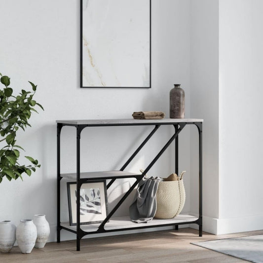 Grise console acier 88.5 x 30 x 75 cm