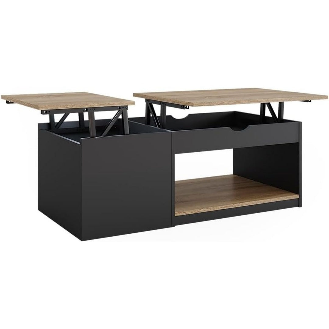 Table basse noir pour sejour 55 x 110 x 54 cm