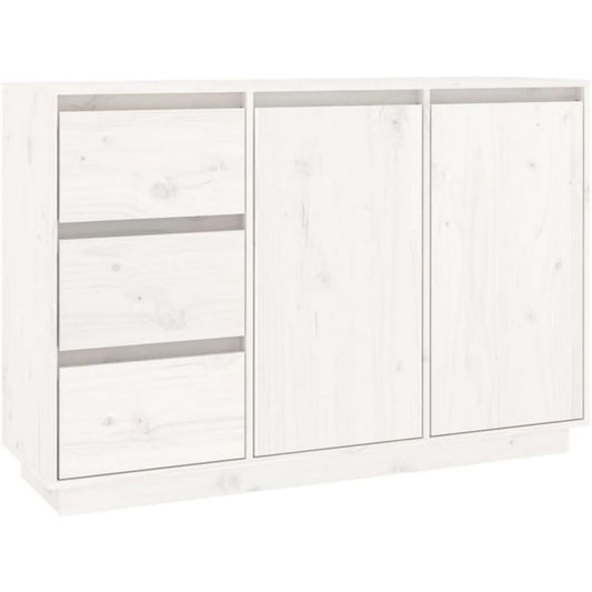Commode Pin gris clair 2 portes et 3 tiroirs