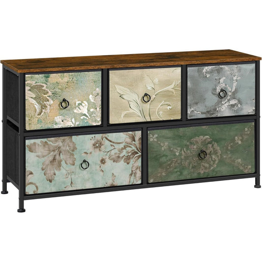 Gris douceur, commode en bois 100 x 30 x 54 cm