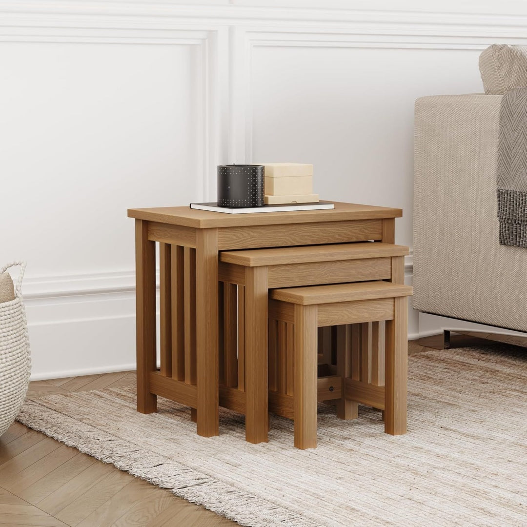 Moderne table basse gris clair 34 x 53, 5 x 47, 5 cm