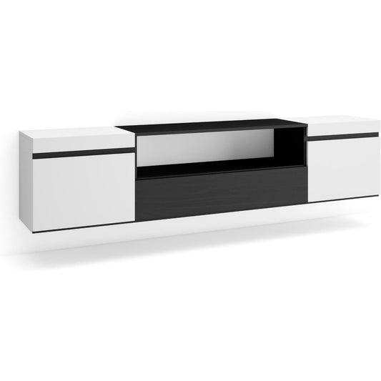 Petit meuble TV avec une fixation murale invisible