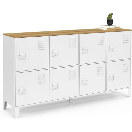 Moderne enfilade gris clair 80 x 34 x 139